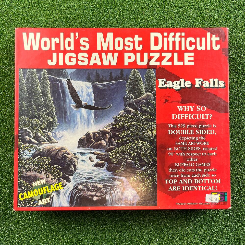 World's Most Difficult Jigsaw Puzzle Eagle Falls by Buffalo Games